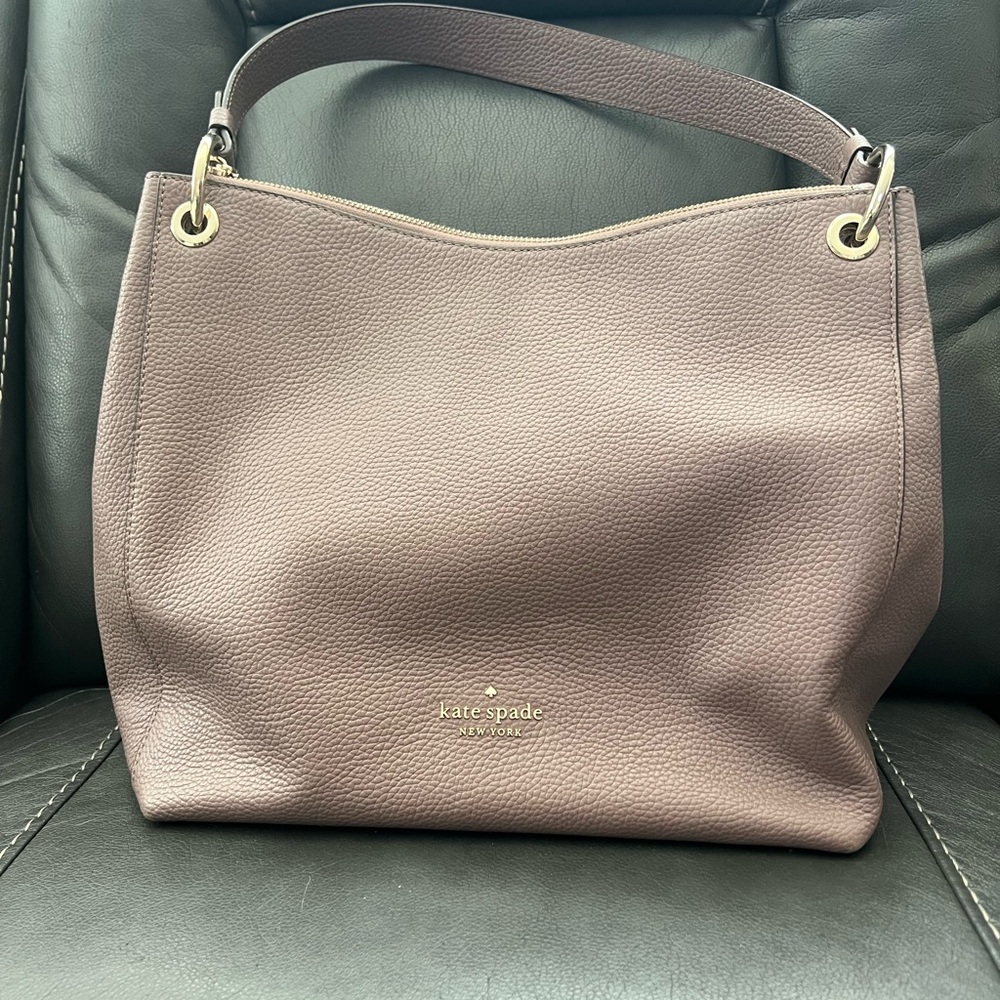 Kate Spade Mushroom Shoulder Bag with Gold Hardware